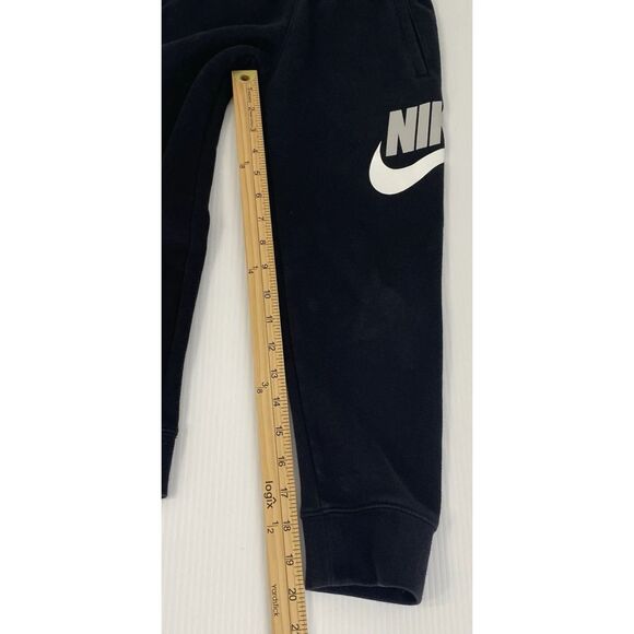 NIKE Black  Athletic Joggers Boys Sweatpants, Kids L (6/7yrs), Fleece Lined - Picture 7 of 10